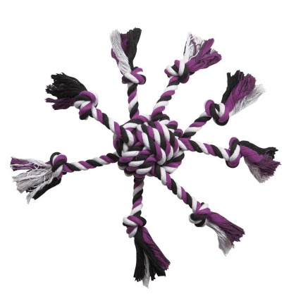 Purple - ZA Crazy Eight Rope Toy Pur