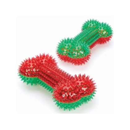 ZA Holiday Squeaky Spike Bone 6.5 in