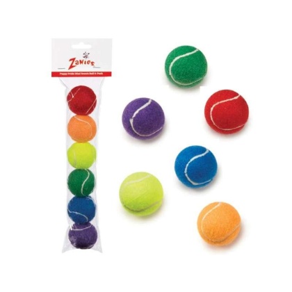 ZA Puppy Pride Mini Tennis Ball 6Pk