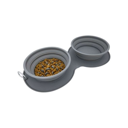 Pet Traveler Fold Up Dual Feeder -