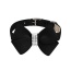 Black - Susan Lanci Designs Nouveau Bow Collar - Large