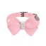 Puppy Pink - Susan Lanci Designs Nouveau Bow Collar - XS