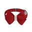 Red - Susan Lanci Designs Nouveau Bow Collar - Small