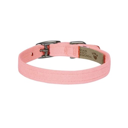 Puppy Pink - Susan Lanci Designs Plain Collar - Large