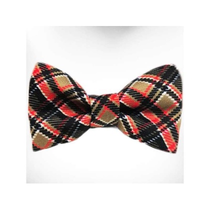 Gatsby - Plaid Dog Bow Tie