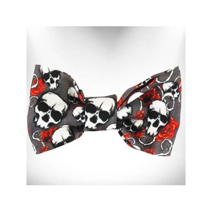 Skulls n\' Roses - Tattoo Dog Bow Tie