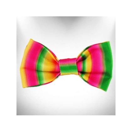 Pink/Green - Tie Dye Dog Bow Tie