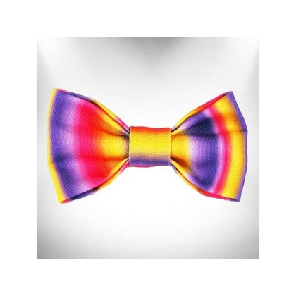 Pink/Purple - Tie Dye Dog Bow Tie