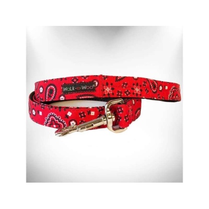 Red - Bandana Dog Leads  - REGULAR Lead 1\