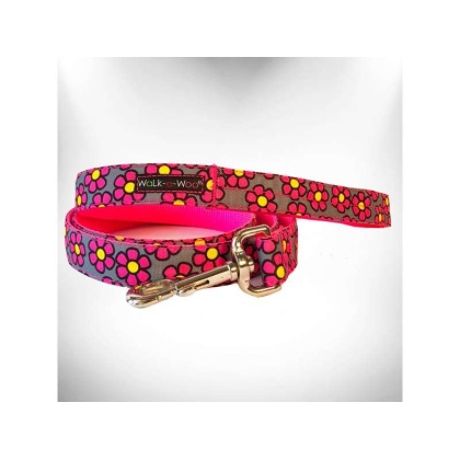 Pink - Daisies Dog Leash - REGULAR 1\