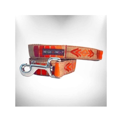 Tribal Red  - Dog Leash - THIN 5/8\