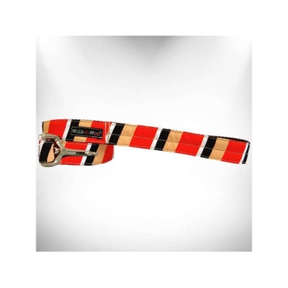 Red/Tan  - Stripes Dog Leash - REGULAR 1\