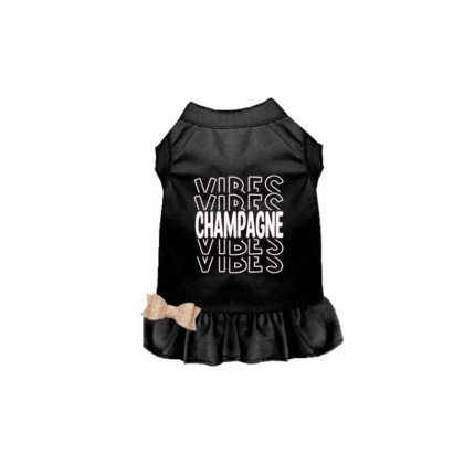 Champagne Vibes Dog Dress - Small