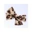 Cheetah Corduroy Knot Bow Hair Clip