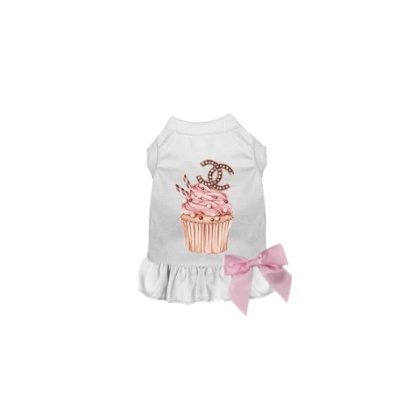 WHITE - Chewnel Cupcake Dress - Small