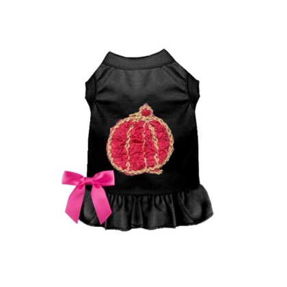 BLACK - Chiffon Rose Halloween Pumpkin Dress - Small