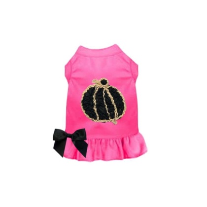 PINK - Chiffon Rose Halloween Pumpkin Dress - Large