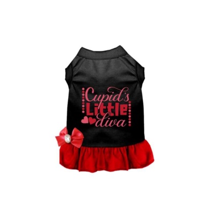 BLACK AND RED - Cupid\'s Little Diva - 2X Large