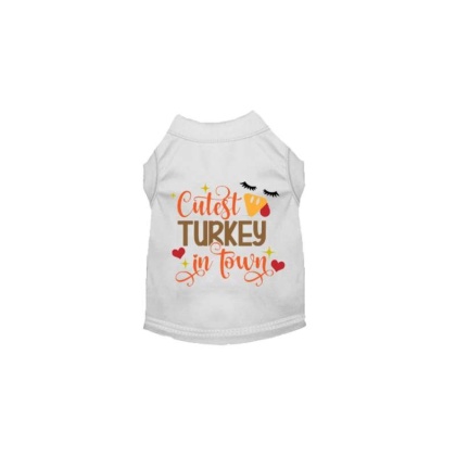 WHITE - Cutest Turkey in Town - X Small