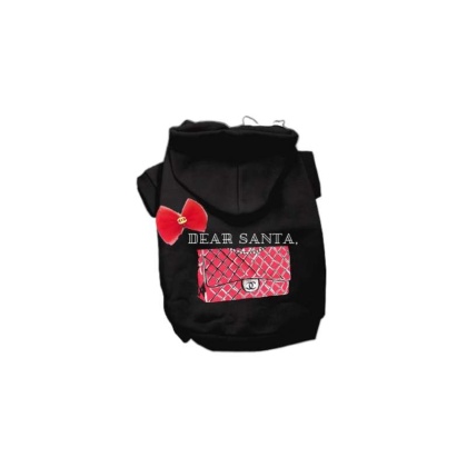 BLACK - Dear Santa Hoodie - Medium