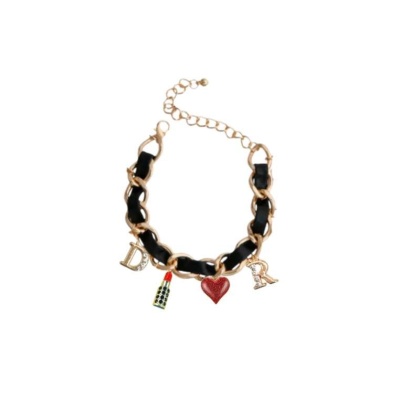 BLACK - Dior-able Charm Dog Necklace - Small