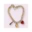 Dior-able Rhinestone Heart Charm Dog Necklace - Small