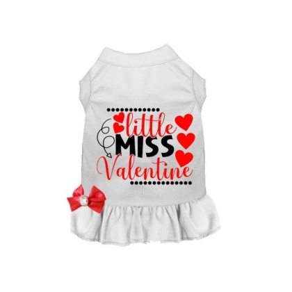 WHITE - Little Miss Valentine - X Large