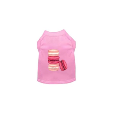 PINK - Love Macaroons Dog Shirt - Large