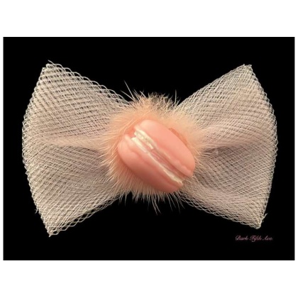 Pink - Macaroon Tulle Dog Hair Bows