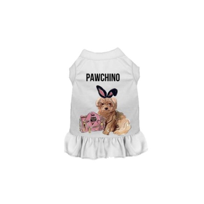 WHITE - Miss Pawchino Dress - Large