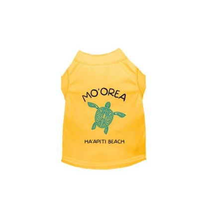 YELLOW - MO\'OREA HA\'APITI BEACH- Dog  - Medium