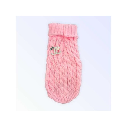 PINK - My Cozy Chewnel Knit Sweater - Small