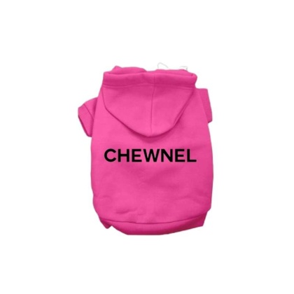 HOT PINK - My Fab Chewnel Warm Dog Hoodie - X Large