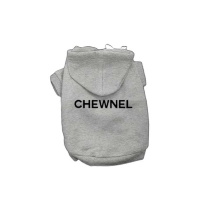 GREY - My Fab Chewnel Warm Dog Hoodie - Large