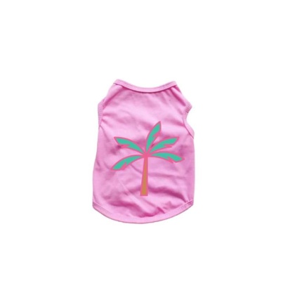 PINK - Palm Tree Tank Top - Small