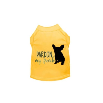 Pardon My Frenchie- Dog Shirt - Large