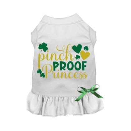 WHITE - Pinch Proof Princess Dress - Large