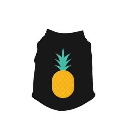 BLACK - Pineapple Tank Top - Large