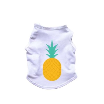 WHITE - Pineapple Tank Top - X Large