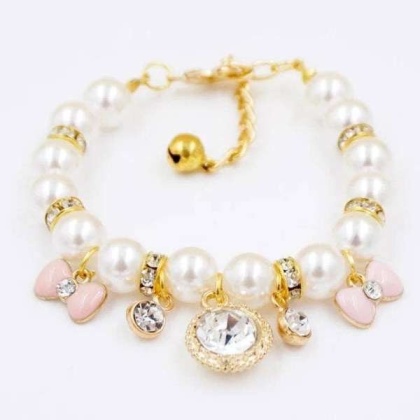 Princess Pearl Charm Collar - Large