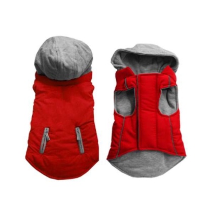 RED - Reversible Hooded Coat - 2X Large