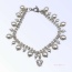 Rhinestone & Pearl Crown Necklace - 12