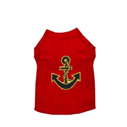 RED - Sailor Boy Dog Tank - Medium