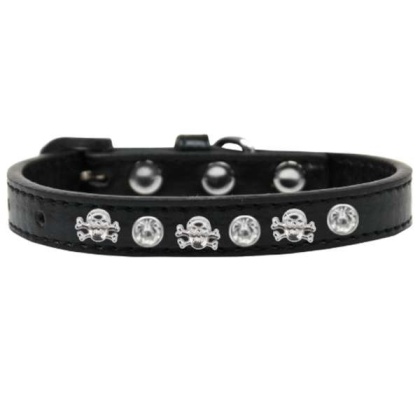 black - Skull Studded Collar - 10\