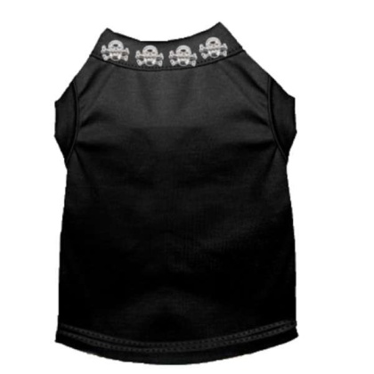 BLACK - Skull Studded Tee - Medium