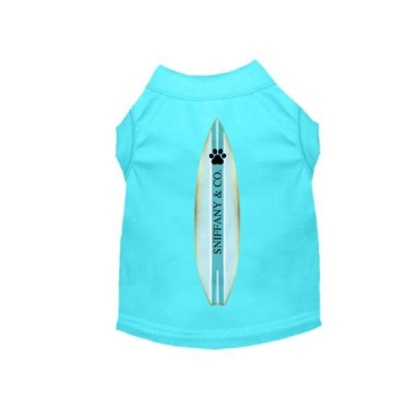 TEAL - Sniffany & Surf- Dog Shirt - X Small