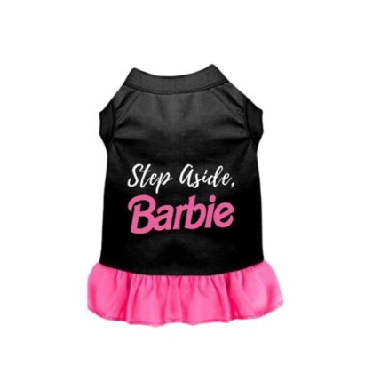 Black with Pink Ruffle - Step Aside, Barbie - 2X Large