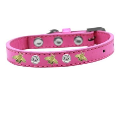 pink - Studded Bee Collar - 10\