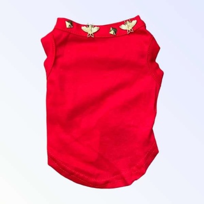 RED - Studded Bee Tee - Large