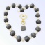 The Black Volcanic Diffuser Collar Charm